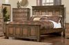 King Size Bed - Edgewood Eastern King Size Bed in Warm Brown Oak - Coaster - 201621KE