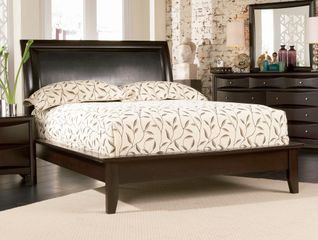King Size Platform Bed - Phoenix Eastern King Size Platform Bed in Rich Deep Cappuccino - Coaster - 200410KE
