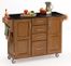 Kitchen Cart - Cottage Oak Wood Cart with Black Granite Top - Home Styles - 9100-1064