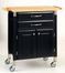 Kitchen Cart - Dolly Madison Black Prep and Serve - Home Styles - 4508-95