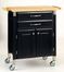 Kitchen Cart - Dolly Madison Black Prep and Serve - Home Styles - 4508-95