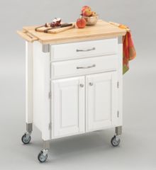 Kitchen Cart - Dolly Madison White Prep and Serve - Home Styles - 4509-95