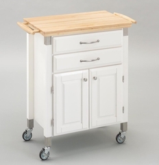 Kitchen Cart - Dolly Madison White Prep and Serve - Home Styles - 4509-95
