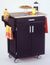 Kitchen Cart in Black with Stainless Steel top - 90010042