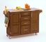 Kitchen Cart in Cottage Oak with Stainless Steel top - 91001062