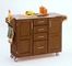 Kitchen Cart in Cottage Oak with Stainless Steel top - 91001062