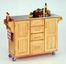 Kitchen Cart in Natural with Stainless Steel top - 91001012