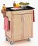 Kitchen Cart - Natural Wood Cart with Black Granite Top - Home Styles - 9001-0014