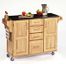 Kitchen Cart - Natural Wood Cart with Black Granite Top - Home Styles - 9100-1014