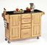 Kitchen Cart - Natural Wood Cart with Black Granite Top - Home Styles - 9100-1014