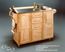Kitchen Cart with Stainless Steel Top and Wood Breakfast Bar - 5086-95