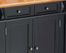 Kitchen Island and Two Stools in Black / Oak - Home Styles - 5003-948