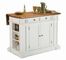 Kitchen Island in White with Oak Top - Home Styles - 5002-94