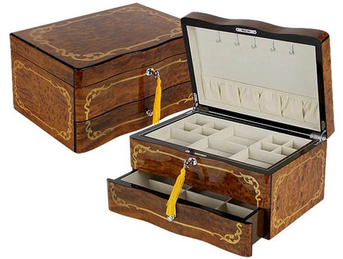 Lady Bird Jewelry Box with Drawer - JBQ-SA109