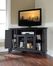 LaFayette 48" Corner TV Stand in Black - CROSLEY-KF10006BBK