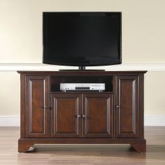 LaFayette 48" TV Stand in Vintage Mahogany Finish - Crosley Furniture - KF10002BMA
