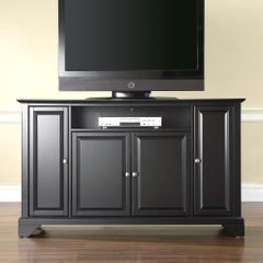 LaFayette 60" TV Stand in Black Finish - Crosley Furniture - KF10001BBK