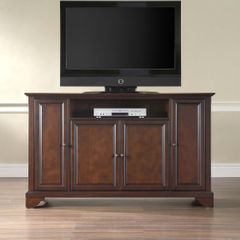 LaFayette 60" TV Stand in Vintage Mahogany Finish - Crosley Furniture - KF10001BMA