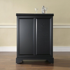 LaFayette Expandable Bar Cabinet in Black Finish - Crosley Furniture - KF40001BBK