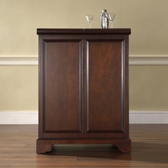 LaFayette Expandable Bar Cabinet in Vintage Mahogany Finish - Crosley Furniture - KF40001BMA