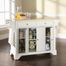 LaFayette Natural Wood Top Kitchen Island in White Finish - Crosley Furniture - KF30001BWH