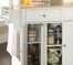 LaFayette Natural Wood Top Kitchen Island in White Finish - Crosley Furniture - KF30001BWH