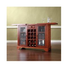 Lafayette Sliding Top Bar Cabinet in Classic Cherry - CROSLEY-KF40002BCH