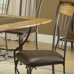 Lakeview 7-Piece Rectangle Dining Set with Wood Chairs in Brown - Hillsdale Furniture - 4264DTBRTCW7