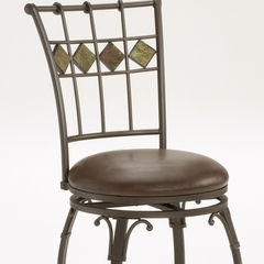 Lakeview Swivel Counter Stool - Slate Accent in Brown - Hillsdale Furniture - 4264-826