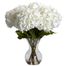 Large Hydrangea with Vase Silk Flower Arrangement - Nearly Natural - 1260