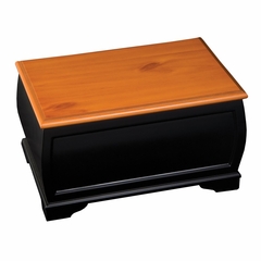Large Jewelry Box in Cedar and Black - Petra - Jewelry Boxes by Mele - 00342S11