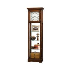 Le Rose Floor Clock in Hampton Cherry - Howard Miller