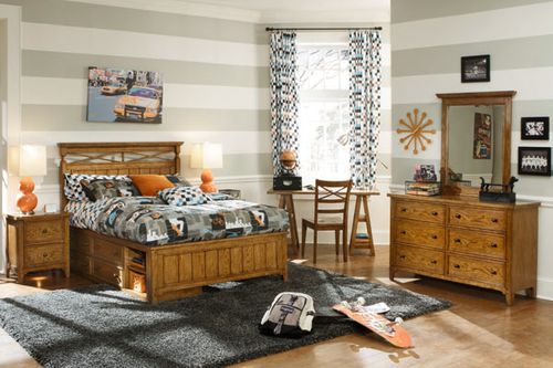 Lea Americana Full Bedroom Set with Desk - 237-940R