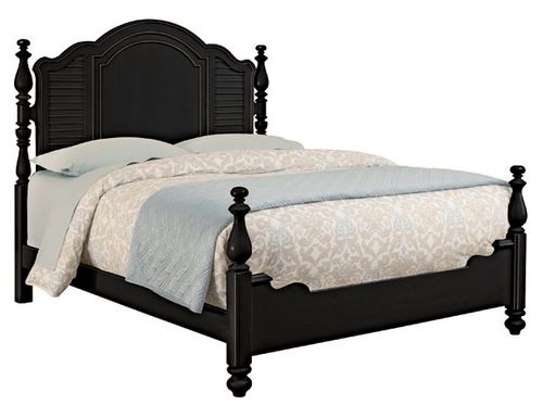 Lea Elite Retreat Black Queen Panel Bed - 148-950R