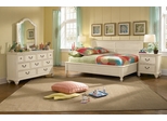 Lea Elite Retreat White Full Bedroom Set with 2 Nightstands - 149-924