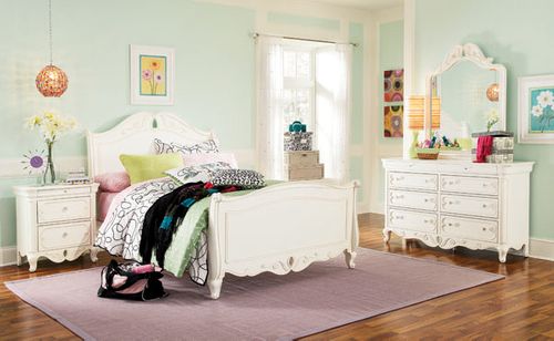 Lea Elite Vintage Boutique Full Sleigh Bed Bedroom Set - 134-948R
