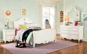 Lea Elite Vintage Boutique Full Sleigh Bed Bedroom Set - 134-948R