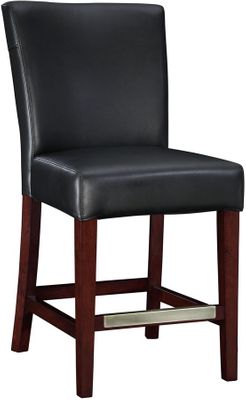 Leather Counter Stool - Black Bonded - Powell Furniture - 273-918