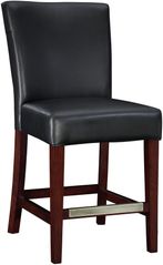 Leather Counter Stool - Black Bonded - Powell Furniture - 273-918