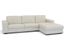Leather Sectional Sofa Set - 2 Piece with Sofa and Chaise in Cream - A3022-J050-2PC