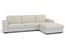 Leather Sectional Sofa Set - 2 Piece with Sofa and Chaise in Cream - A3022-J050-2PC