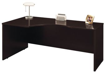 Left Corner Section- Series C Mocha Cherry Collection - Bush Office Furniture - WC12932