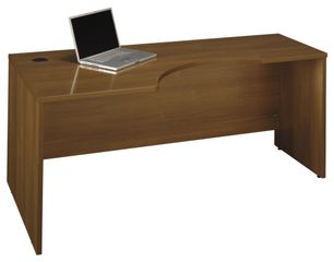Left Corner Section- Series C Warm Oak Collection - Bush Office Furniture - WC67532