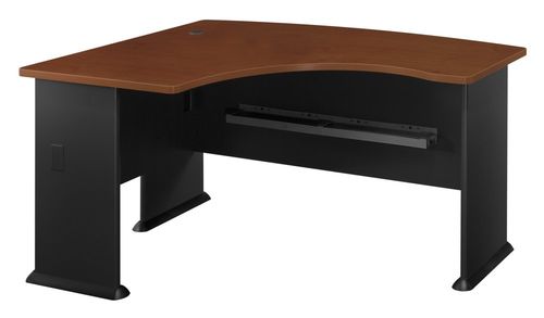 Left Side Bow Desk- Series A Hansen Cherry Collection - Bush Office Furniture - WC94433