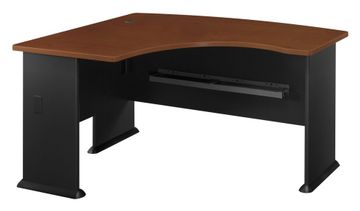 Left Side Bow Desk- Series A Hansen Cherry Collection - Bush Office Furniture - WC94433