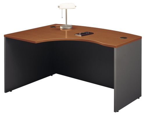 Left Side Bow Desk- Series C Auburn Maple Collection - Bush Office Furniture - WC48533