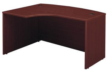 Left Side Bow Desk- Series C Mahogany Collection - Bush Office Furniture - WC36733