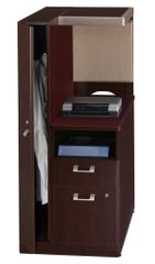 Left Storage Tower - Quantum Harvest Cherry Collection - Bush Office Furniture - QT2836CSK