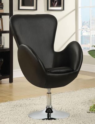 Leisure Swivel Chair in Black - 902100