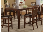 Lenox Counter Height Table in Medium Brown - Coaster - 102168